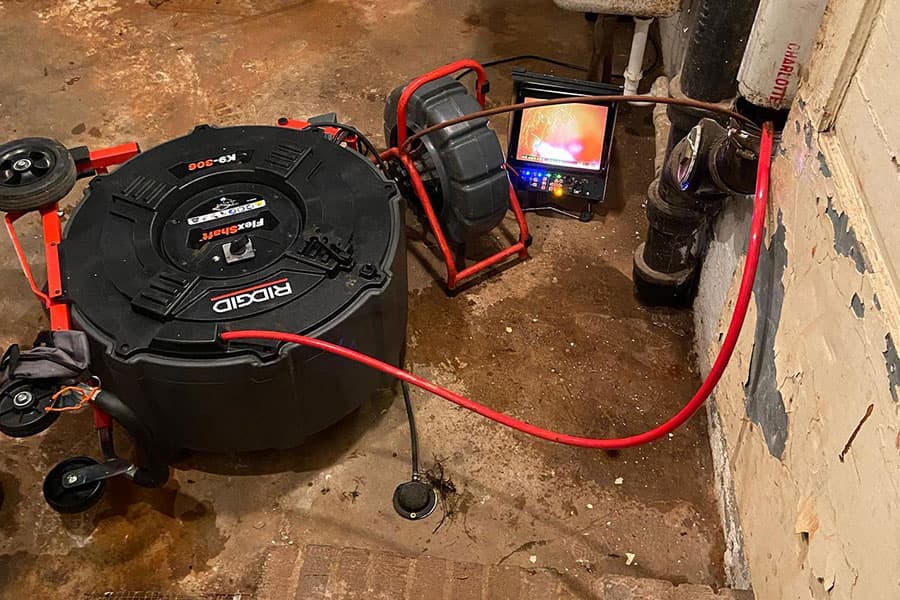 Sewer line service